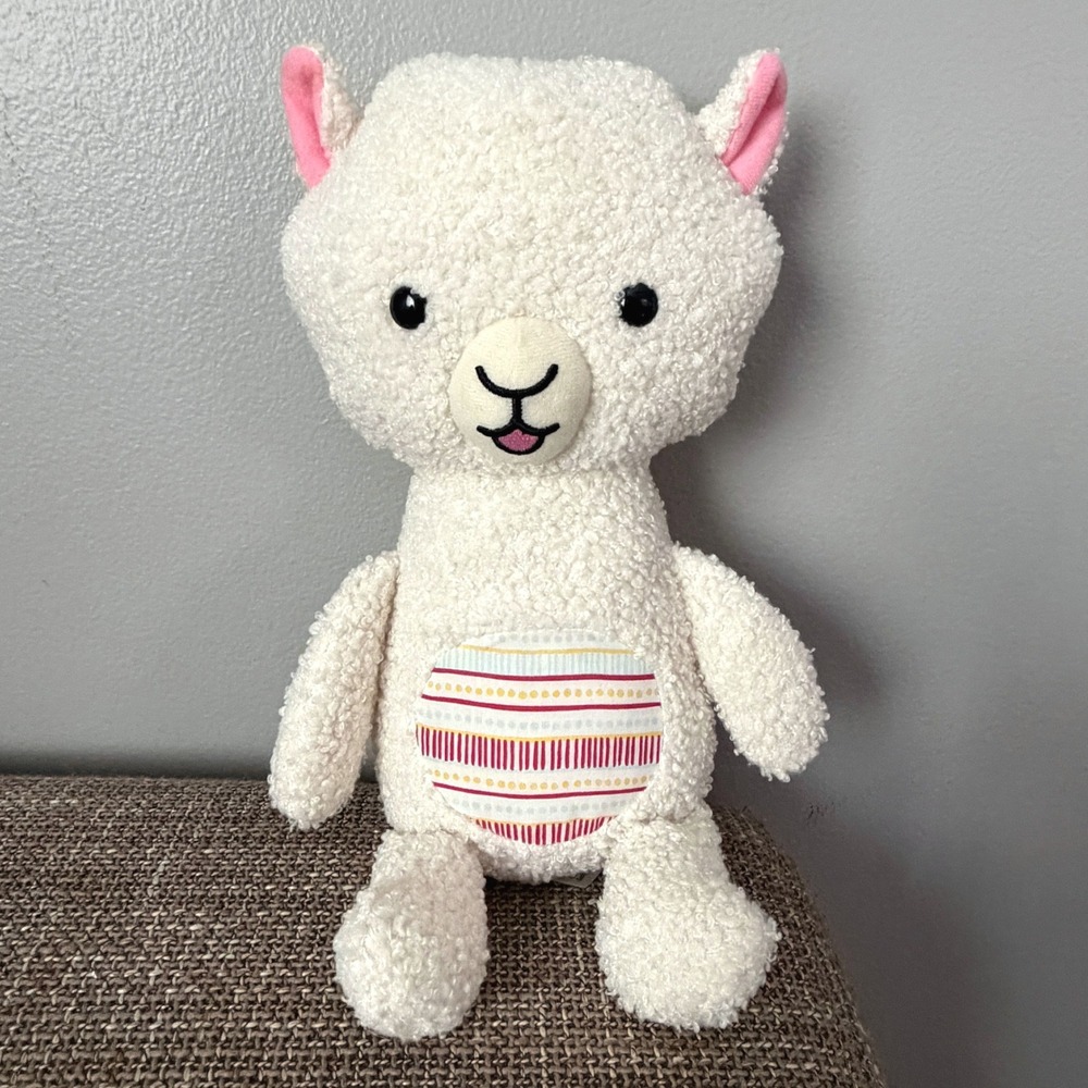 Skip Hop Luna Llama Cream Soft Stuffed Animal Sherpa Plush